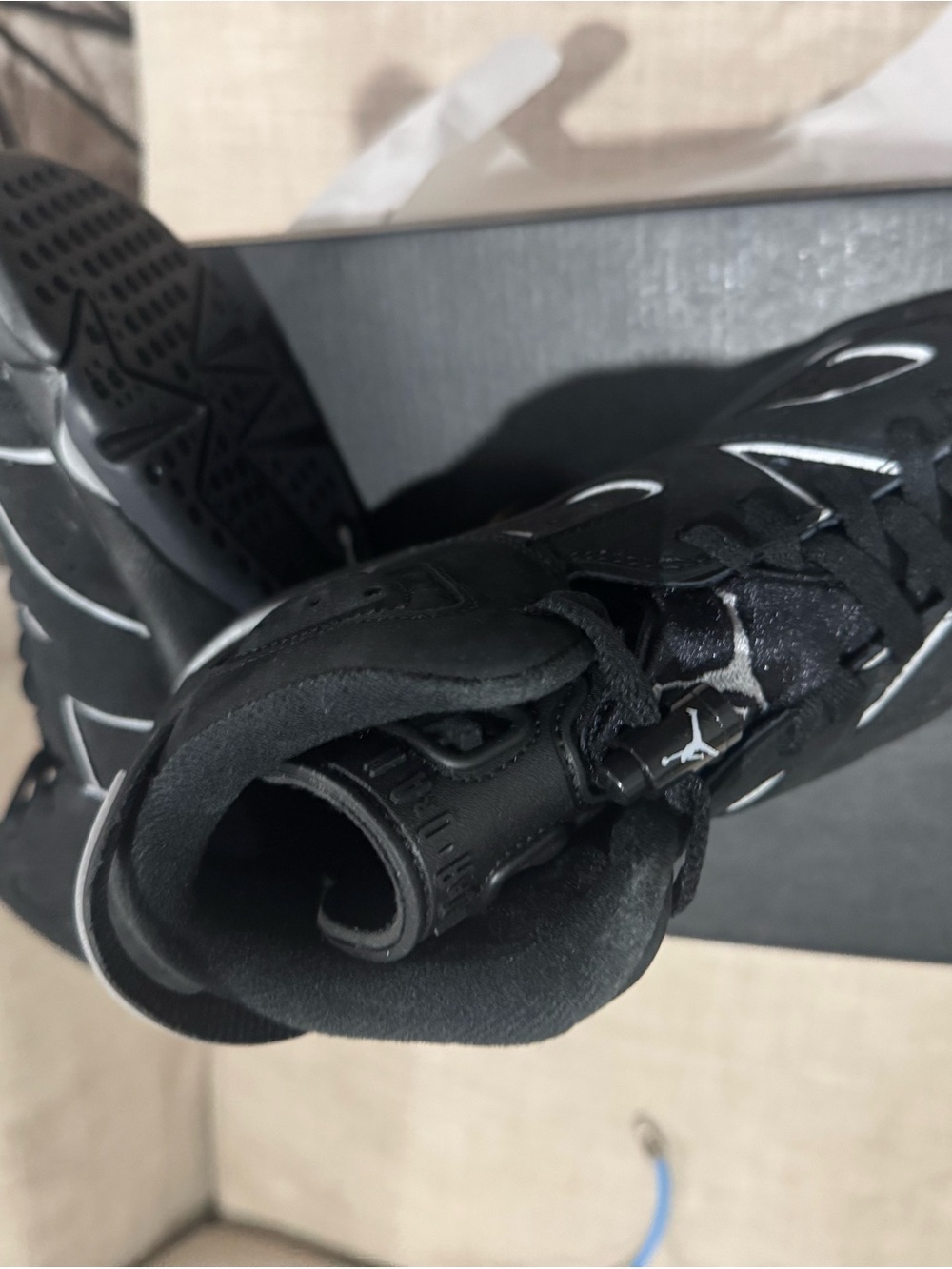 Jordan Kids Black and White Sneakers
